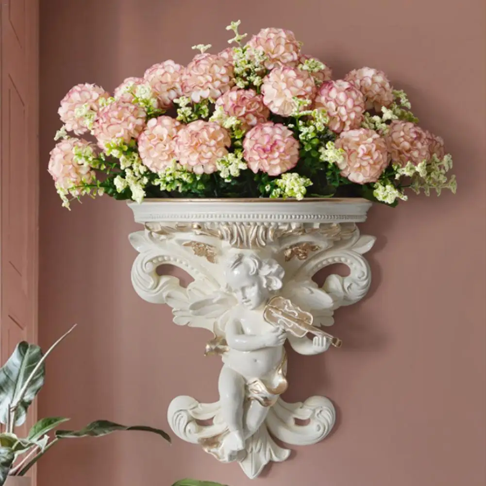 Настенный цветочный горшок штукатурка в форме ангела ремесла для сада украшения