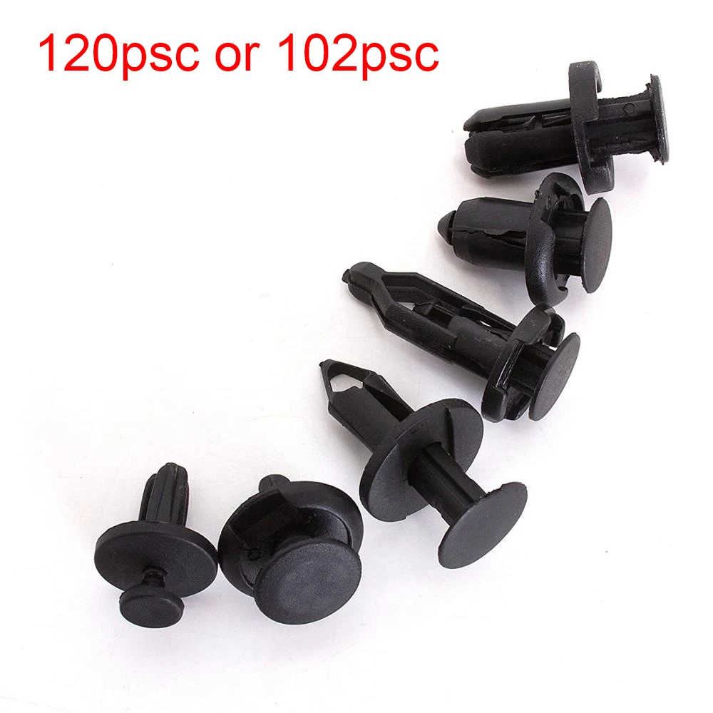 

New 6.3mm 8mm 9mm 10mm Auto Fastener Clip Mixed Car Body Push Retainer Pin Rivet Bumper Door Trim Panel Retainer Fastener Kit