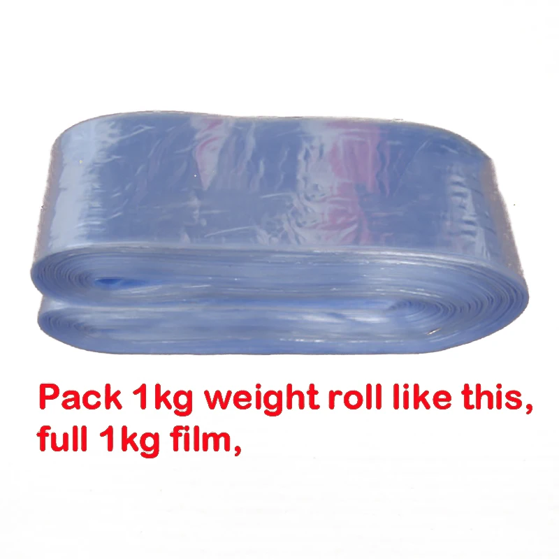 

1 кг/лот трубчатая пленка в рулоне 2,6 5 55 см ширина ПВХ термоусадочная пленка оптовая продажа прозрачная пластиковая быстрая упаковка