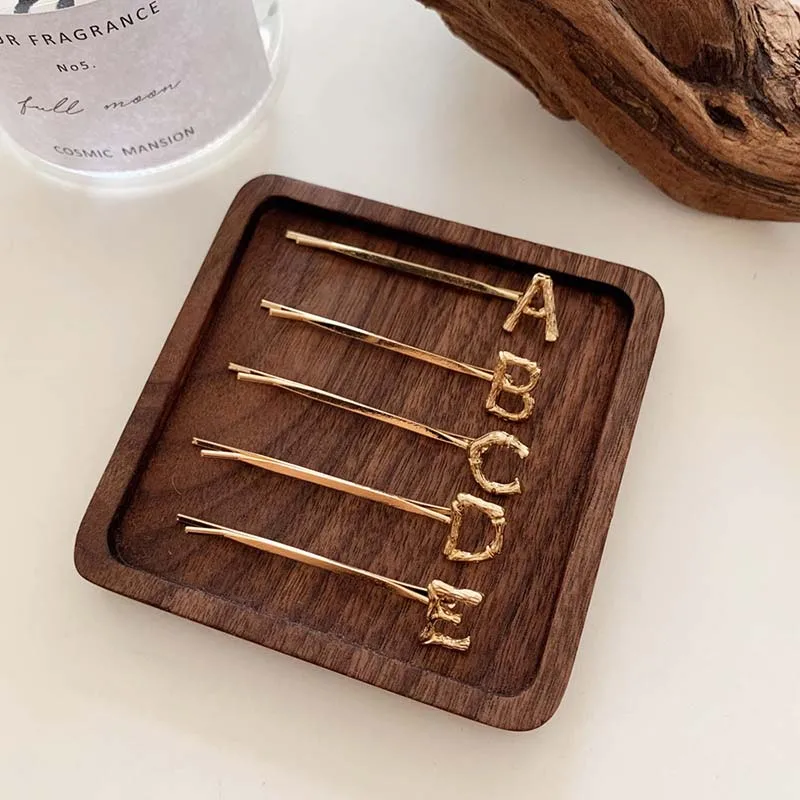 

Hairpins Metal Word Letters Simple Hair Clips Women Styling Tool Hairgrips Girl Lady Barrettes Headdress Hair Accessories Clamp