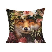 40hotcushion cover wrinkle free dust proof polyester cartoon animal floral printed sofa throw pillow case furniture accessories