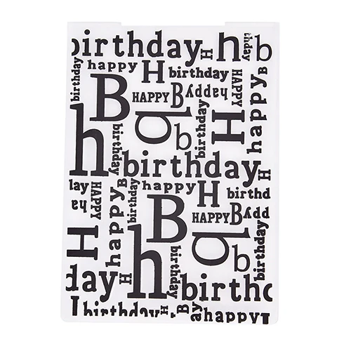 Пластиковая фотобумага для скрапбукинга счастливого дня рождения 1 шт.|Папки