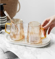 nordic light luxury bathroom cup glass mouthwash cup rack set household hotel tooth cylinder bathroom decoration accessories