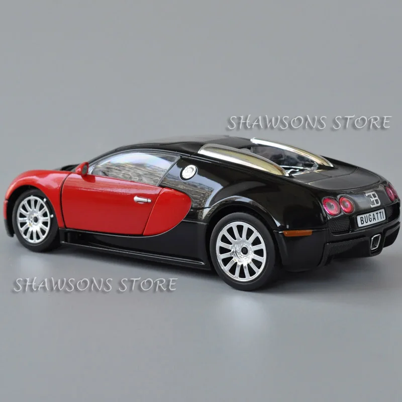 Модель спортивного гоночного автомобиля Bugatti Veyron 1:24 литый под давлением
