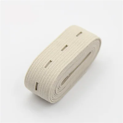 Beige 1meter 2 см цветная Регулируемая плоская эластичная лента с отверстиями для пуговиц эластичная лента для детских подгузников для беременных швейных аксессуаров 1 м - Цвет: Beige 1meter