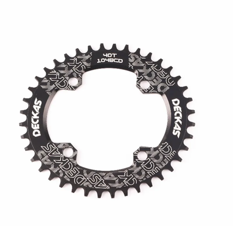 DECKAS круглый 104BCD 40/42/44/46/48/50/52T горный велосипед Звездочка MTB велосипед диаметра окружности болтов(Алюминий узкая широкая цепь из колец цепь BCD 104