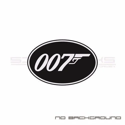 Для 2 шт./пара 007 овальная наклейка Стикеры логотип эмблема Джеймс Бонд призрак