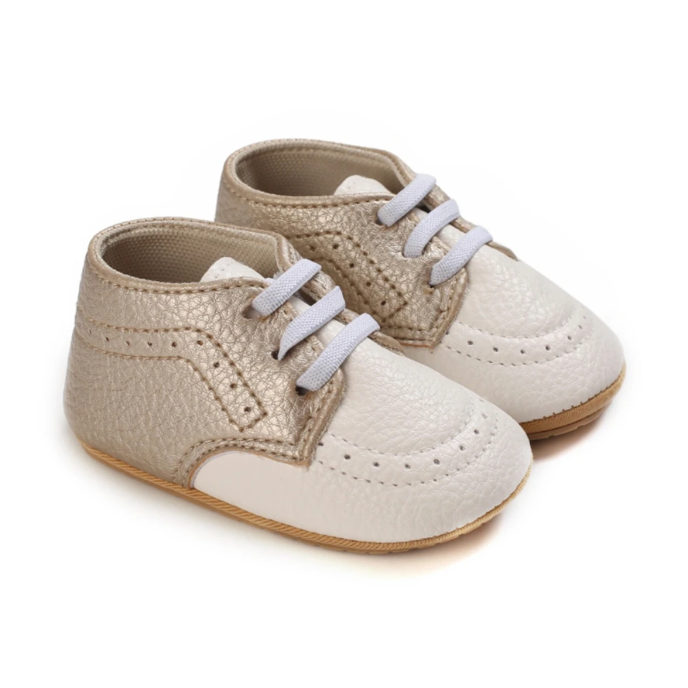 

Baywell Baby Leather Shoes Baby Boy Girl Rubber Sole Anti-slip Shoes Toddler Newborn Crib Shoes Moccasins First Walkers