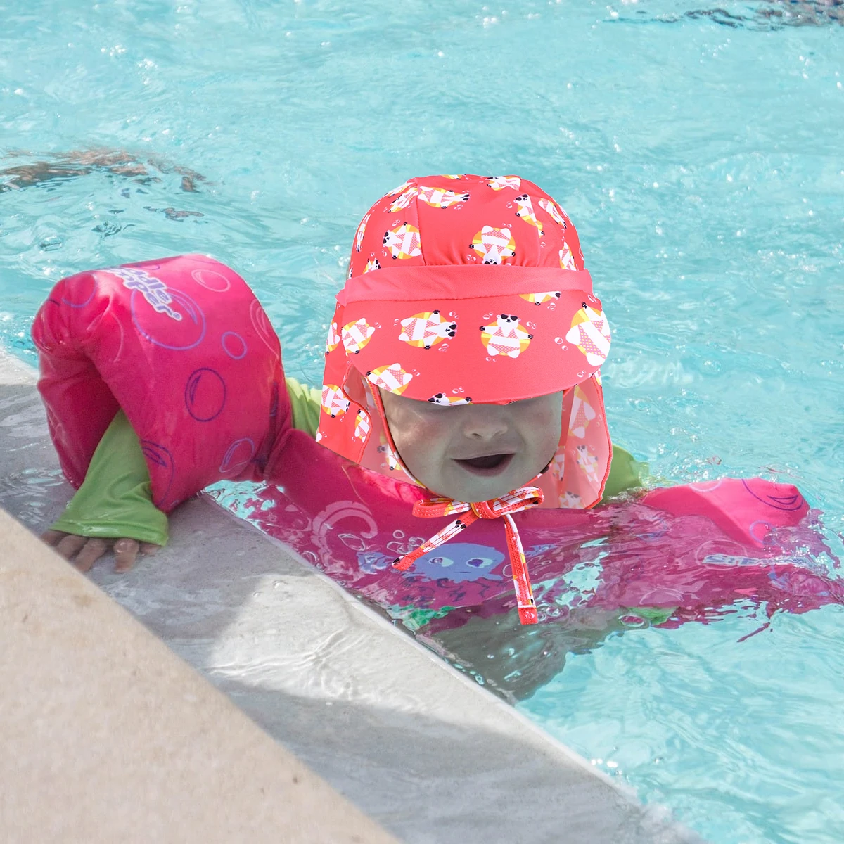 Солнцезащитная шляпа для плавания с защитой от УФ лучей Пляжная шапочка ушей