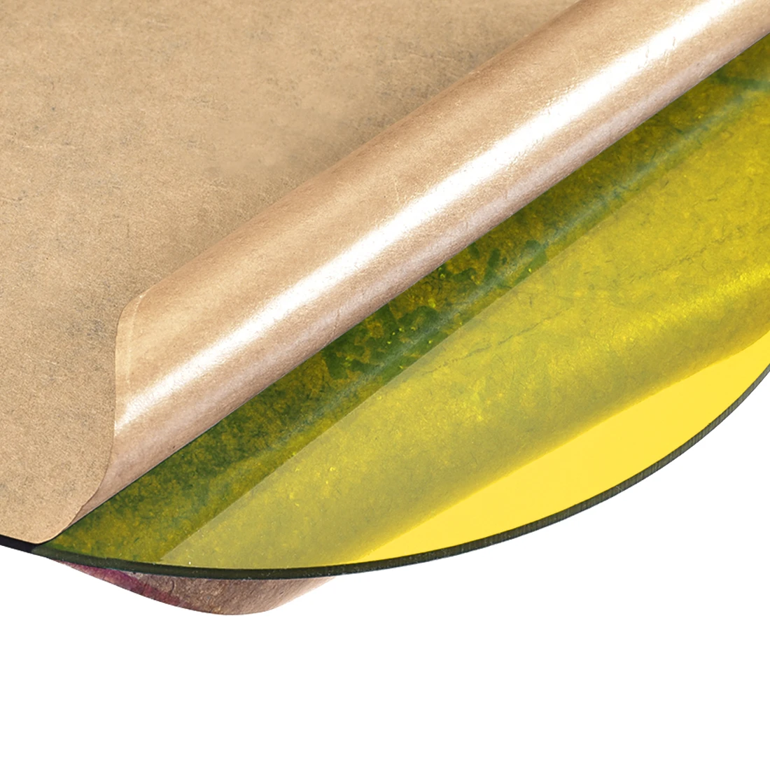 Uxcell акриловый лист Круглый диск желтый полупрозрачный толщиной 2 мм диаметром 6