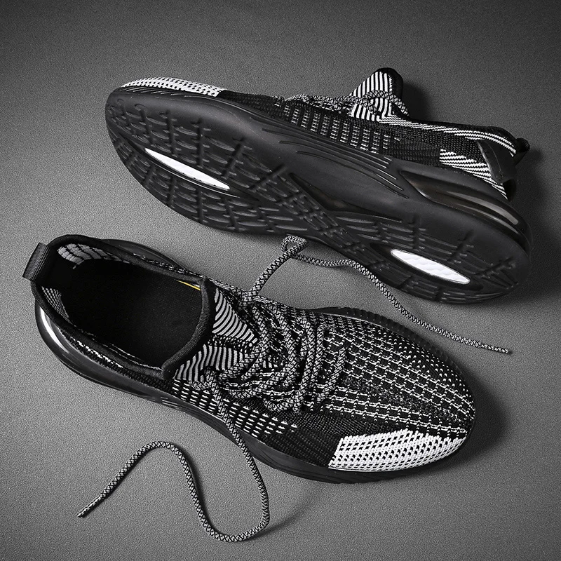 SUROM Breathable Sneakers Men Outdoor Non-slip Casual Shoes 2020 Autumn New Fashion Lightweight Footwear Male Adult | Обувь