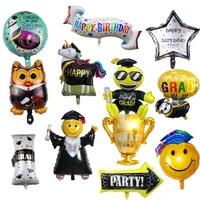 graduation party decoration favors graduation photo booth props graduation balloons bachelor medal doctor hat balloon kids gift