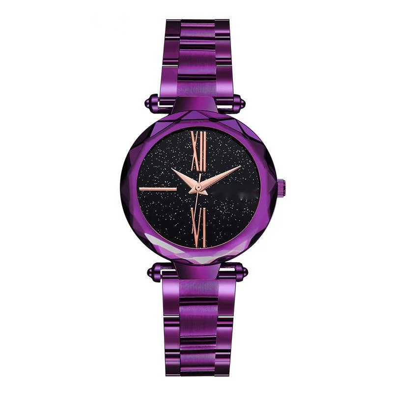 

Sanda tiktok, Red Ladies, fashion women, personality, fashion, air and sky steel band, ladies watch 244