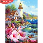 HUACAN алмазная живопись маяков 5D Diy Алмазная вышивка побережье пейзаж настенное Искусство украшение для дома