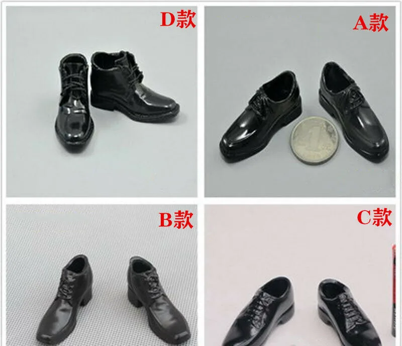 

1/6 Scale ZYTOYS Leather Shoes Model for 12" Action Figure Doll Toys