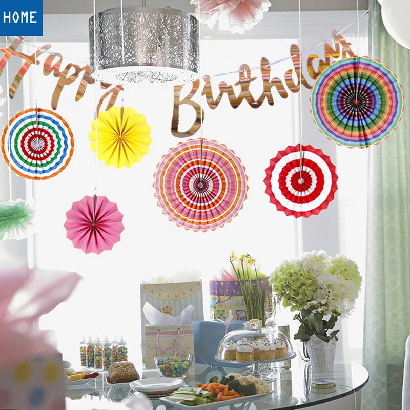 5 шт. детские украшения для душа подвесной баннер помпон-цветок фонари бумажные