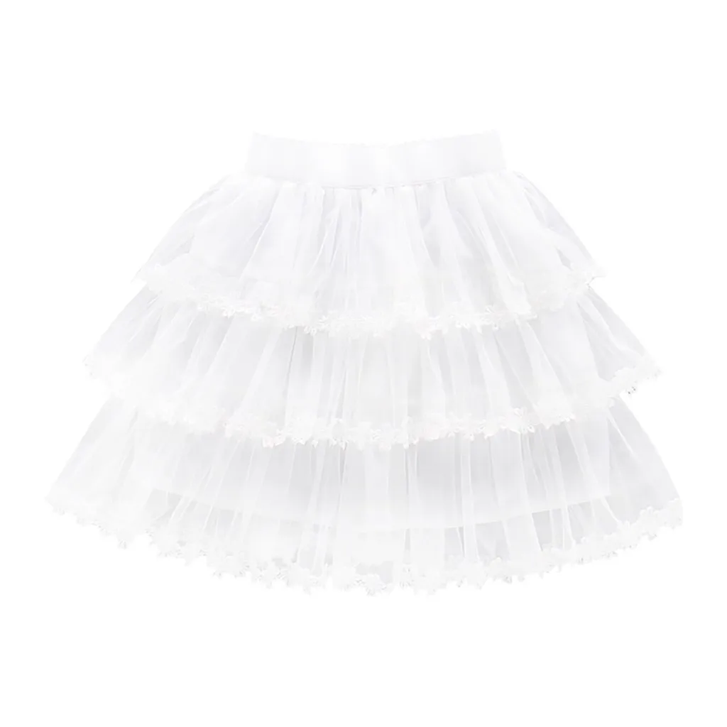 Модная Однотонная юбка пачка для малышей маленьких девочек бальное платье