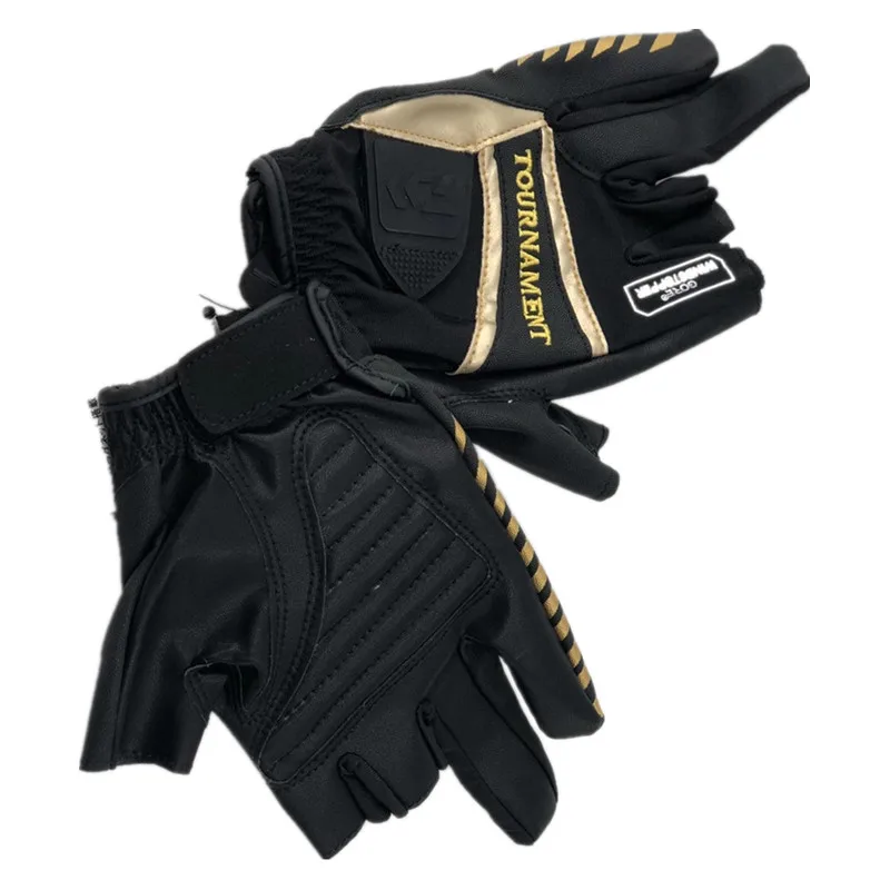 Daiwa летние Дава прочные три пальца рыболовные перчатки Рыболовные Перчатки