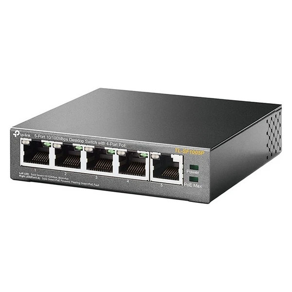 Настольный коммутатор TP Link TL SF1005P PoE LAN 10/100 металл|KVM-переключатели| |