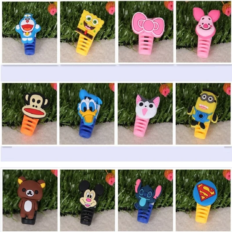 1 шт. защитный шнур с милыми животными мультяшный Мини-силиконовый чехол намотка