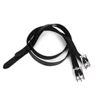 1 пара 50 см лошадиных стебрин кожаные черные удлиненные стебрины кожаные изделия с пряжкой из нержавеющей стали аксессуары для конского инструмента