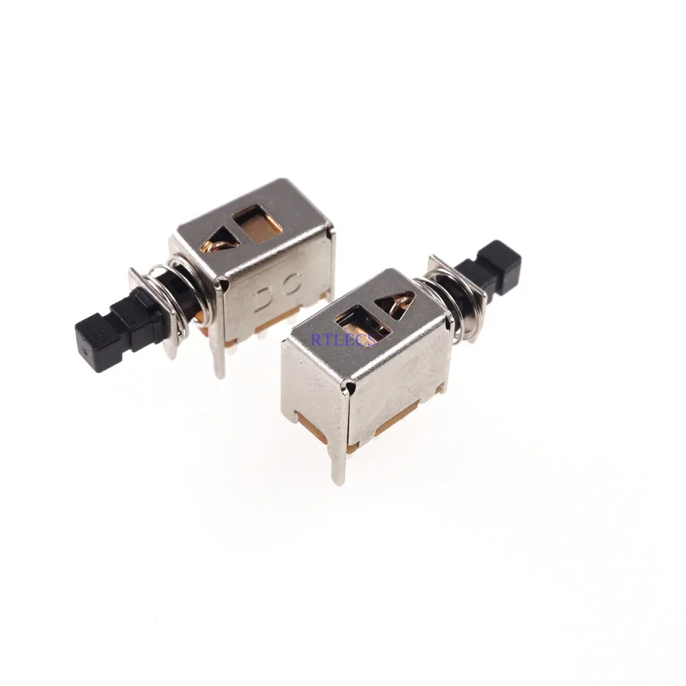 10 шт. кнопочный переключатель с автоматическим замком DPDT Стандартный сквозной