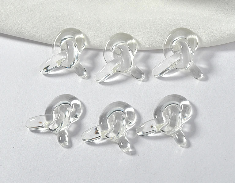 Прозрачный акриловый материал узелковая пластырь из смолы DIY японские простые