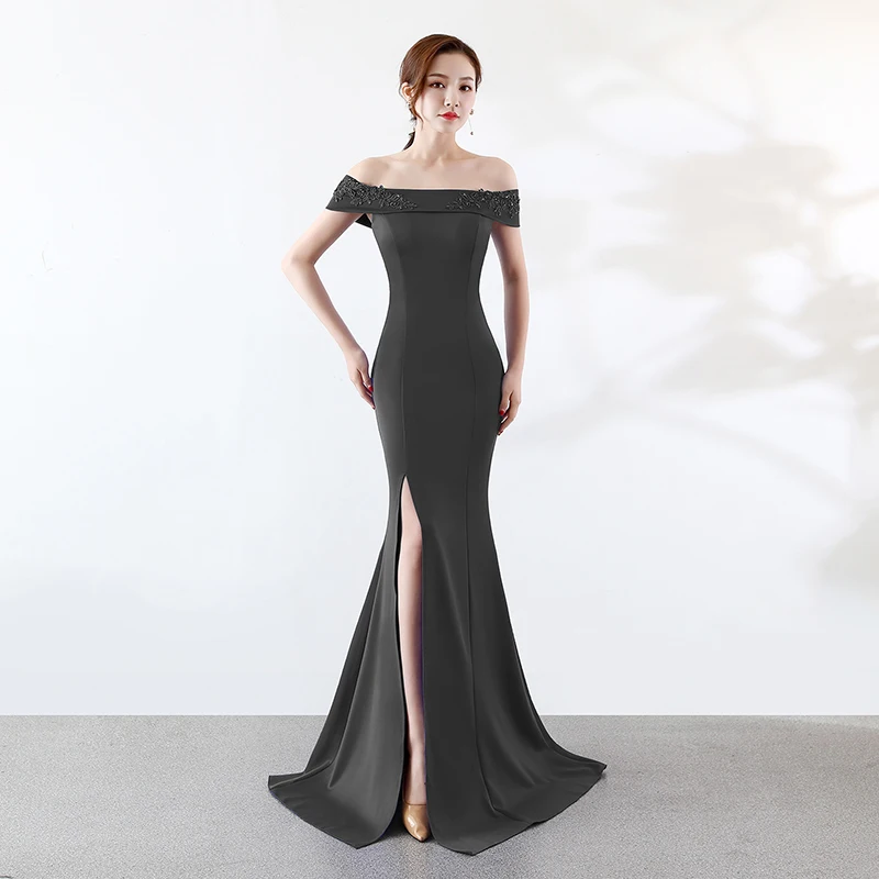 

Off The Shoulder Mermaid Evening Dresses Long Party Dresses Women Evening Party Dresses Gowns Robe De Soiree Grand Taille Longue