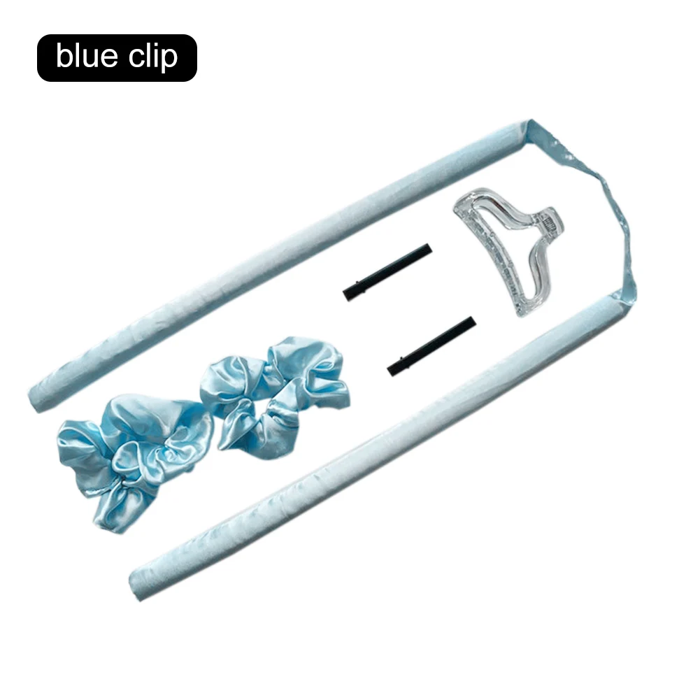 

Heatless Hair Curlers for Long Hair No Heat Curling Rod Headband with Hair Ties and Clips Hair Styling Kit