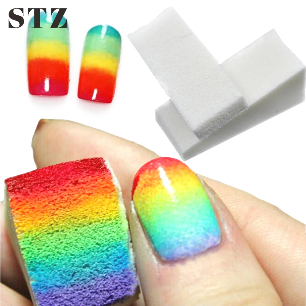 2 шт. штамповочные губки для дизайна ногтей|Шаблоны ногтей| |