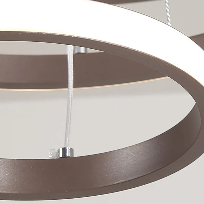 Скандинавские подвесные светильники белый дизайн Светодиодная лампа коричневая