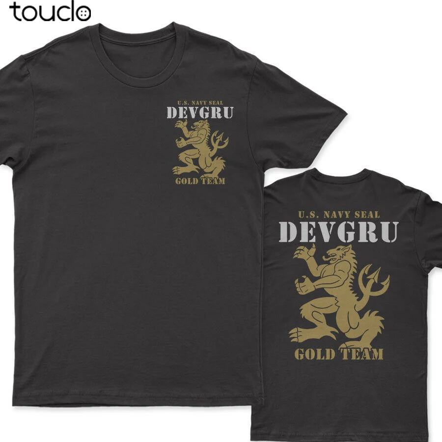 

Двухсторонняя футболка с изображением американских крестоносцев Seal Team Six NSWDG Gold Team Special Force