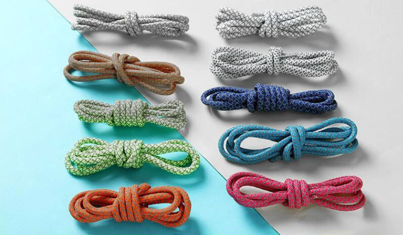 50 Pairs Shoelaces Flat 3M Reflective Runner Shoe Laces Safety Luminous Glowing Shoelaces Unisex for Sport Basketball Canvas