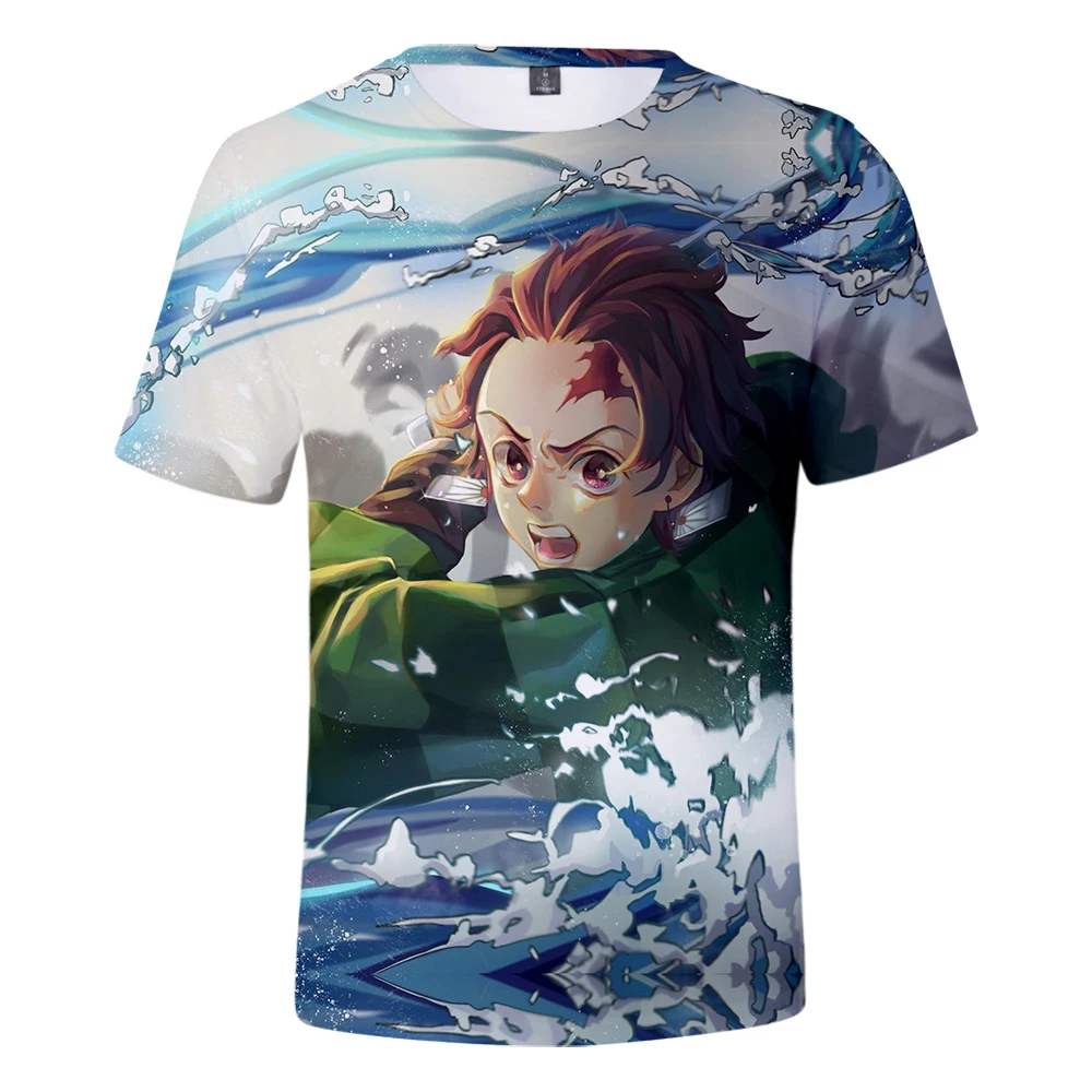 

2020 Arrive Ghost Blade 3D T-shirt men women Casual Hot Short Sleeve Summer 3D Print Demon Slayer boy's/girl's Hip hop t shirt