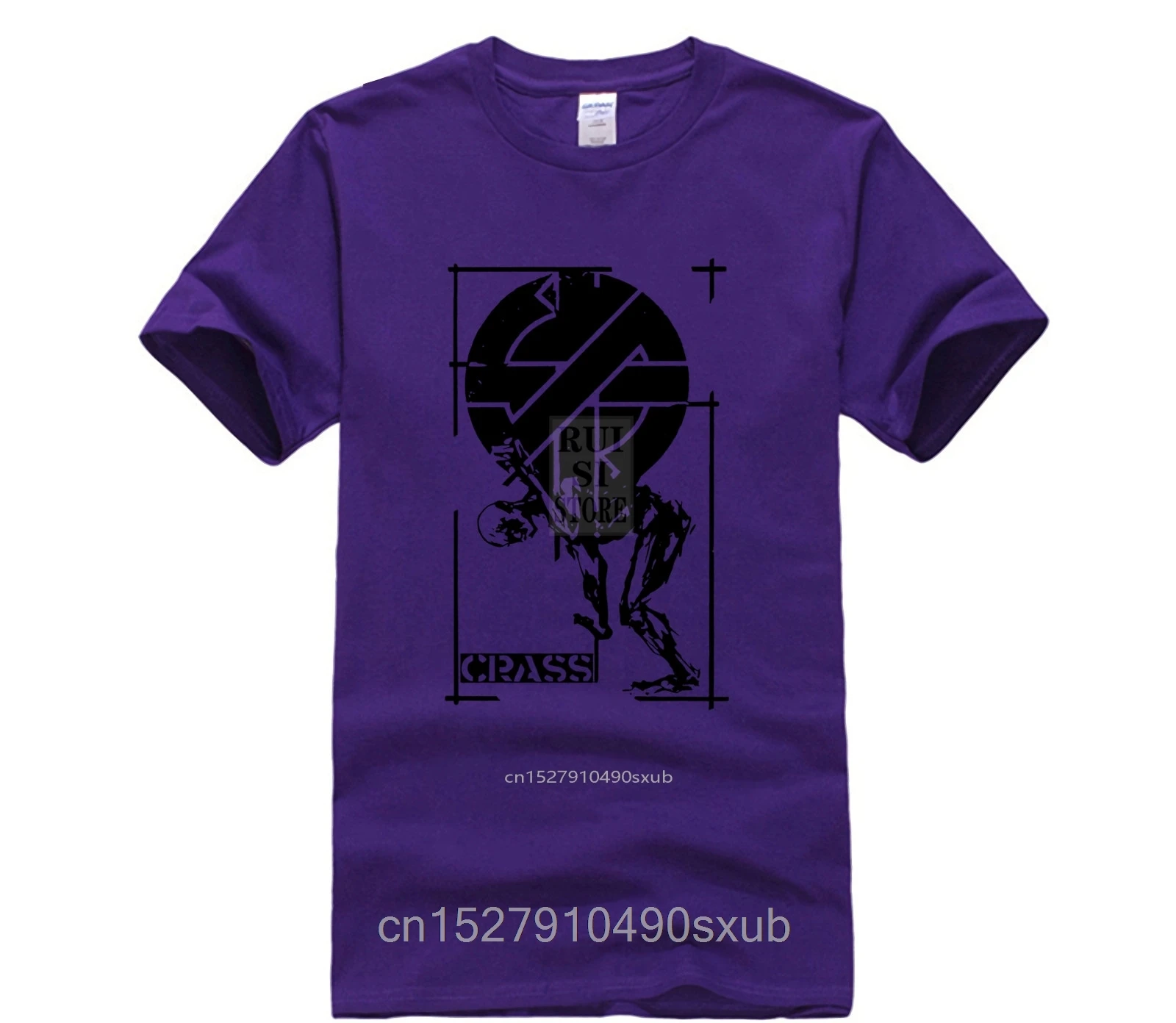 Crass панк анархия британская улица граффити ретро Мужская футболка Забавный