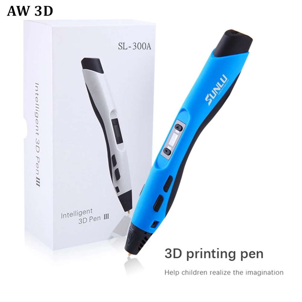 Ручка для 3d печати AW с ЖК дисплеем и поддержкой низких высоких температур|3D ручки|