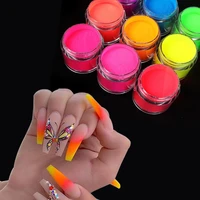1 box acrylic nail powder kit neon colors professional polymer powder for acrylic nails extensioncarving gradient iridescent