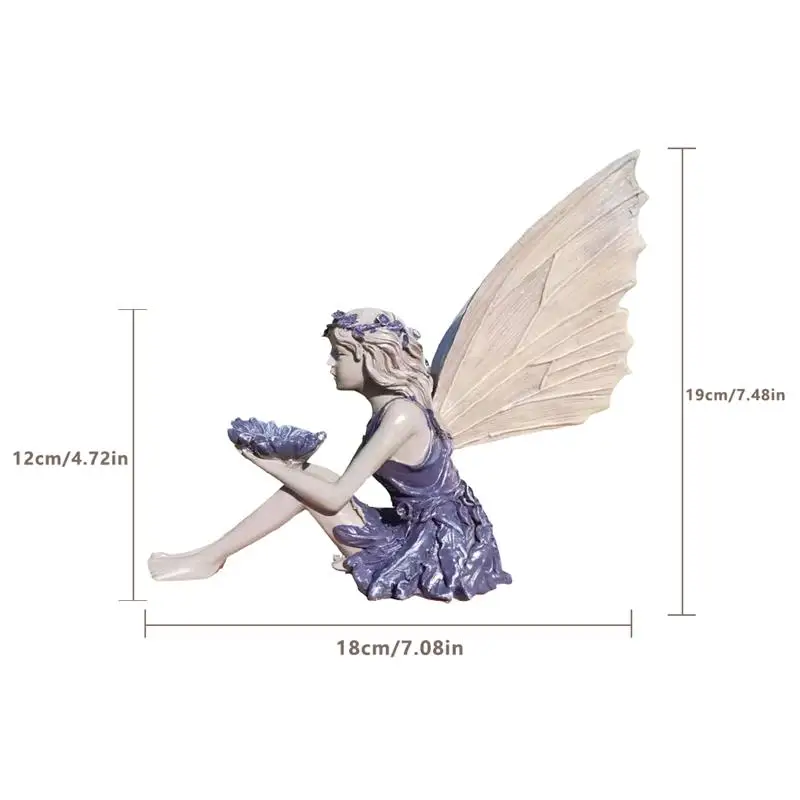 

Sculpture Resin Garden Realistic Figure Desktop Tabletop Girl Statue Garden Outdoor Art Decoration