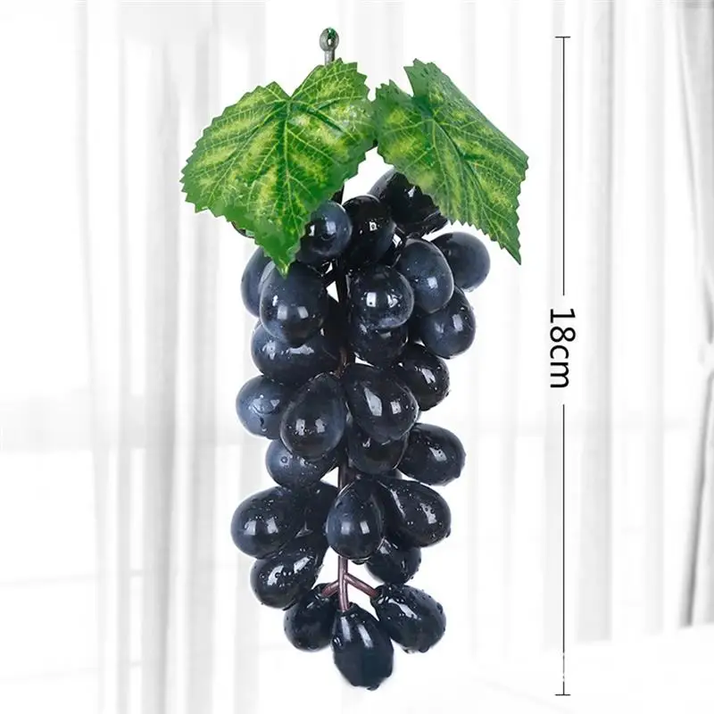 

Artificial Grape Realistic Decorative Artificial Frosted Grape Faux Fruit Decor Photographic Props for Home Wedding Party Decor