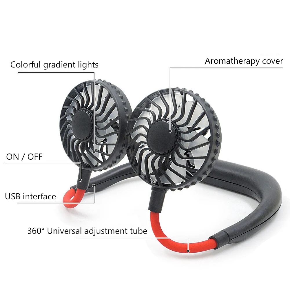 Повязка на шею свободные руки подвесная портативная перезаряжаемая от USB цветная