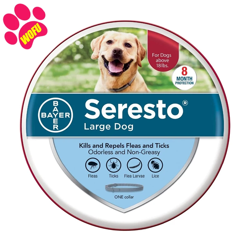 WOFUWOFU оригинальный аутентичный ошейник Bayer Seresto для предотвращения блох маленьких