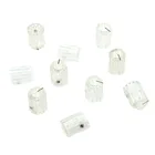 Ohello 10 шт. прозрачные ручки для гитары с зубчатым краем 6,35 мм Davies 1900H стиль усилитель педаль эффектов прозрачная поворотная ручка управления