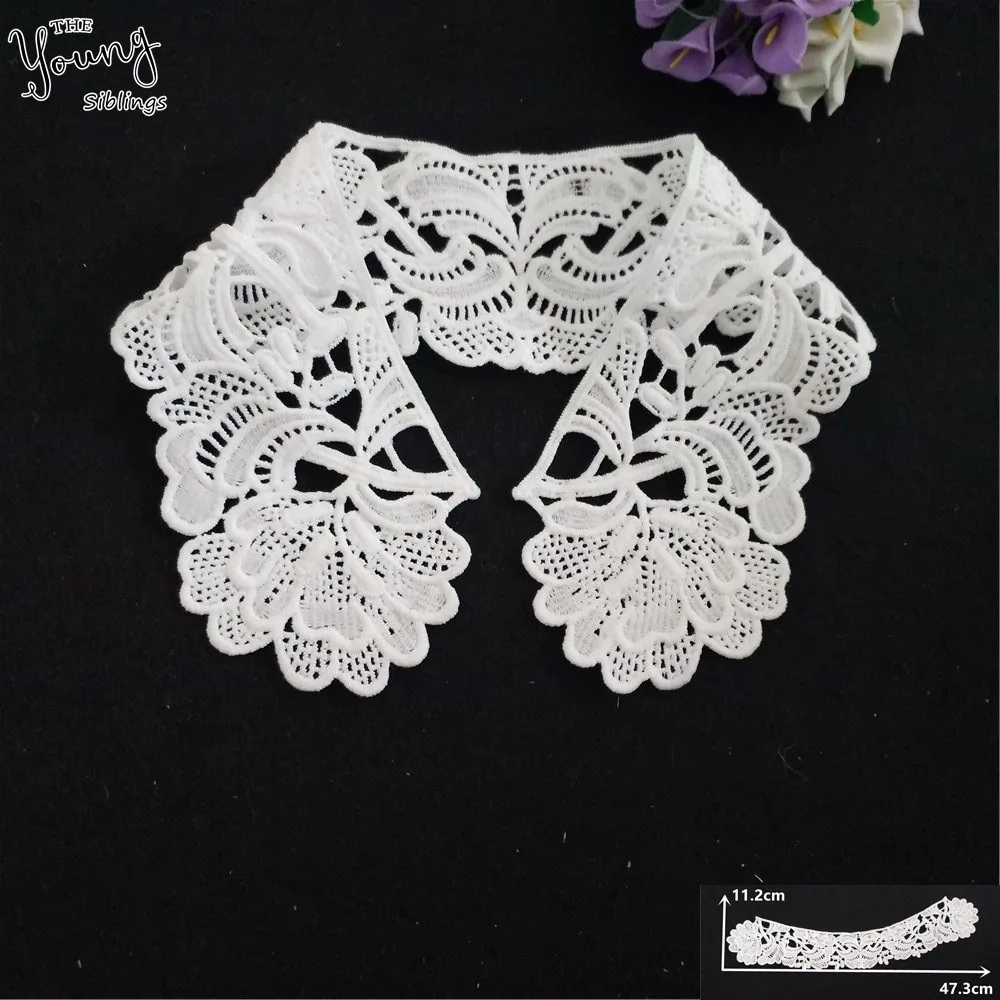 Высокое качество шитье кружева аппликация декольте полые украшения DIY отделка