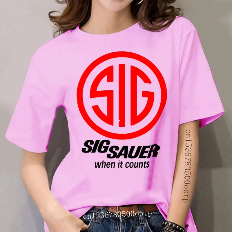 

women t shirt SIG SAUER WHEN IT COUNTS tshirts Women t-shirt