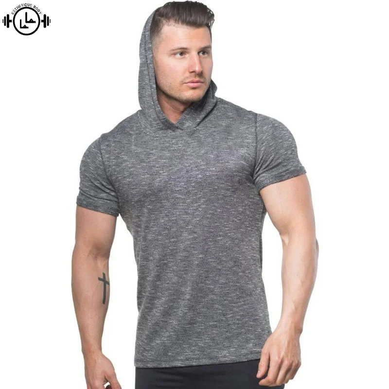 Мужские Спортивные Компрессионные рубашки быстросохнущие облегающие футболки с