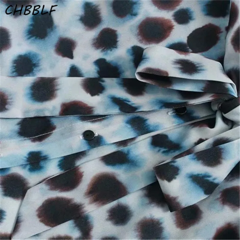 Женское платье с длинным рукавом CHBBLF повседневное плиссированное в стиле ретро