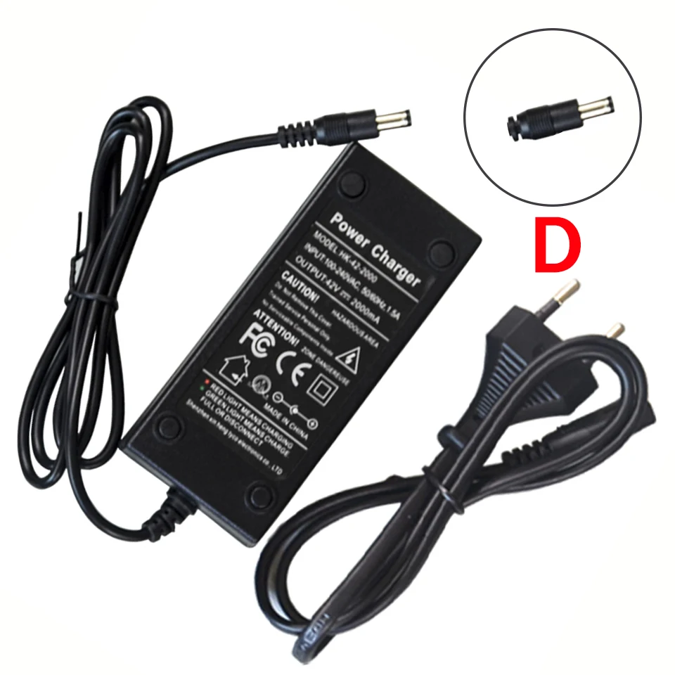 

Electric Scooter Charger Adapter 42v 2A for Xiaomi Mijia M365 Ninebot Scooter Parts for Xiaomi Charger Lithium Battery Charger