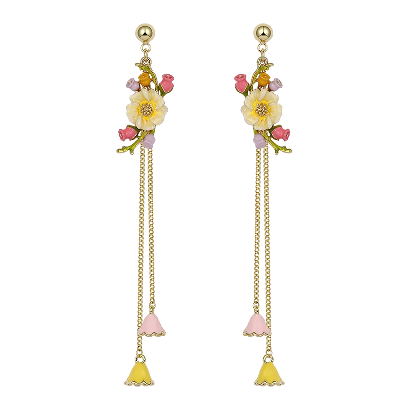 Женские серебряные серьги ZEGL висячие в китайском стиле из стерлингового серебра