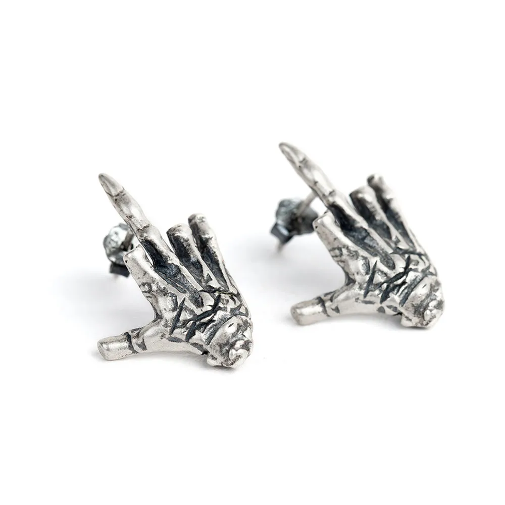 

Specially designed personalized hand bone earrings