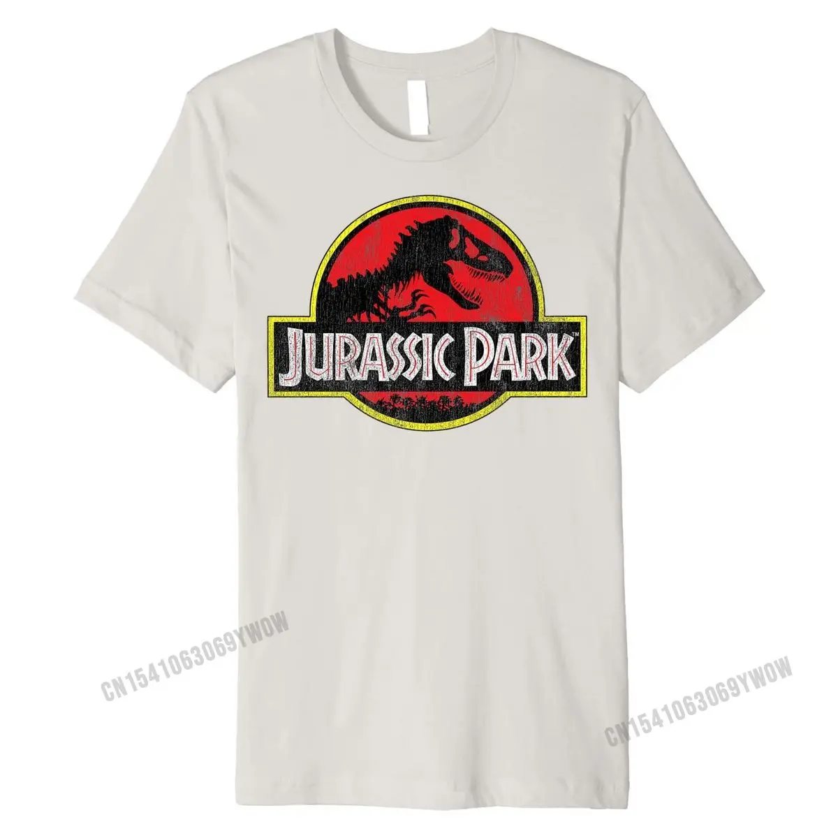 Футболка мужская хлопковая с изображением парка Юрского периода | Мужская одежда